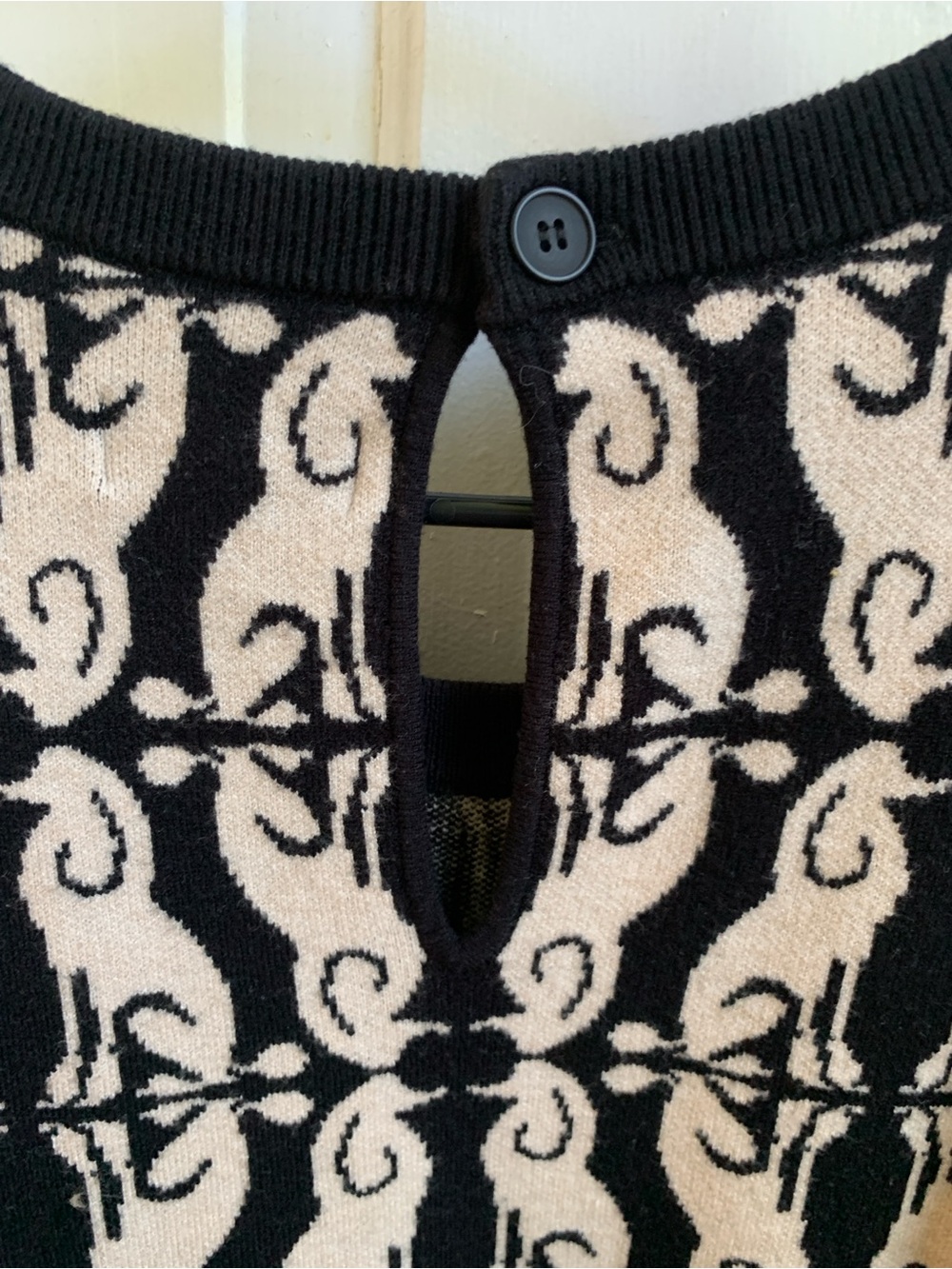 Anthropologie Maeve Harmon Jacquard Poodle Sweater Tee 2X - Picture 5 of 6